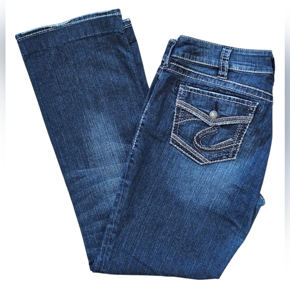 Silver Women's Jeans Suki Mid Slim Boot, Waist 31. Length Has Been Altered to 30 - Picture 8 of 10